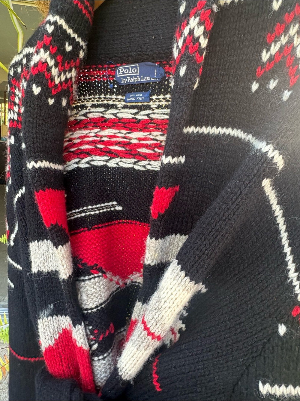 Vintage Ralph Lauren Native American Native Indian Aztec sweater coat - Picture 10 of 16